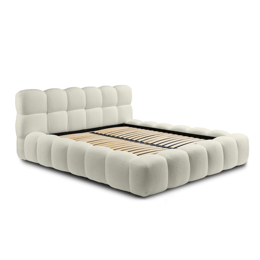 Boston franciaágy buklészövettel RAKTÁRRÓL