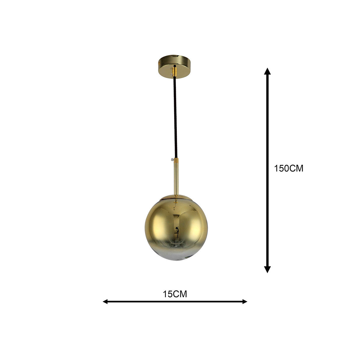 Luno Gold 15 arany függőlámpa