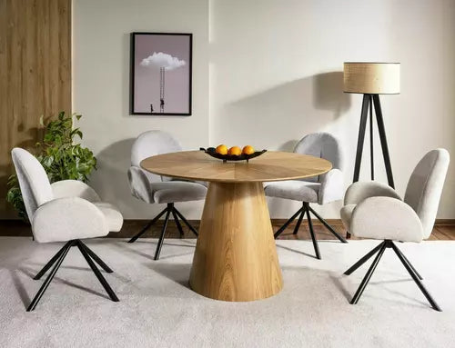 Linea Oak kerek étkezőasztal