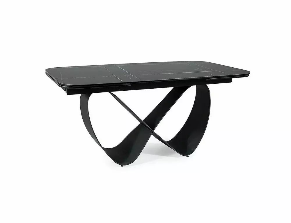 Infinity Azario Black kerámia étkezőasztal