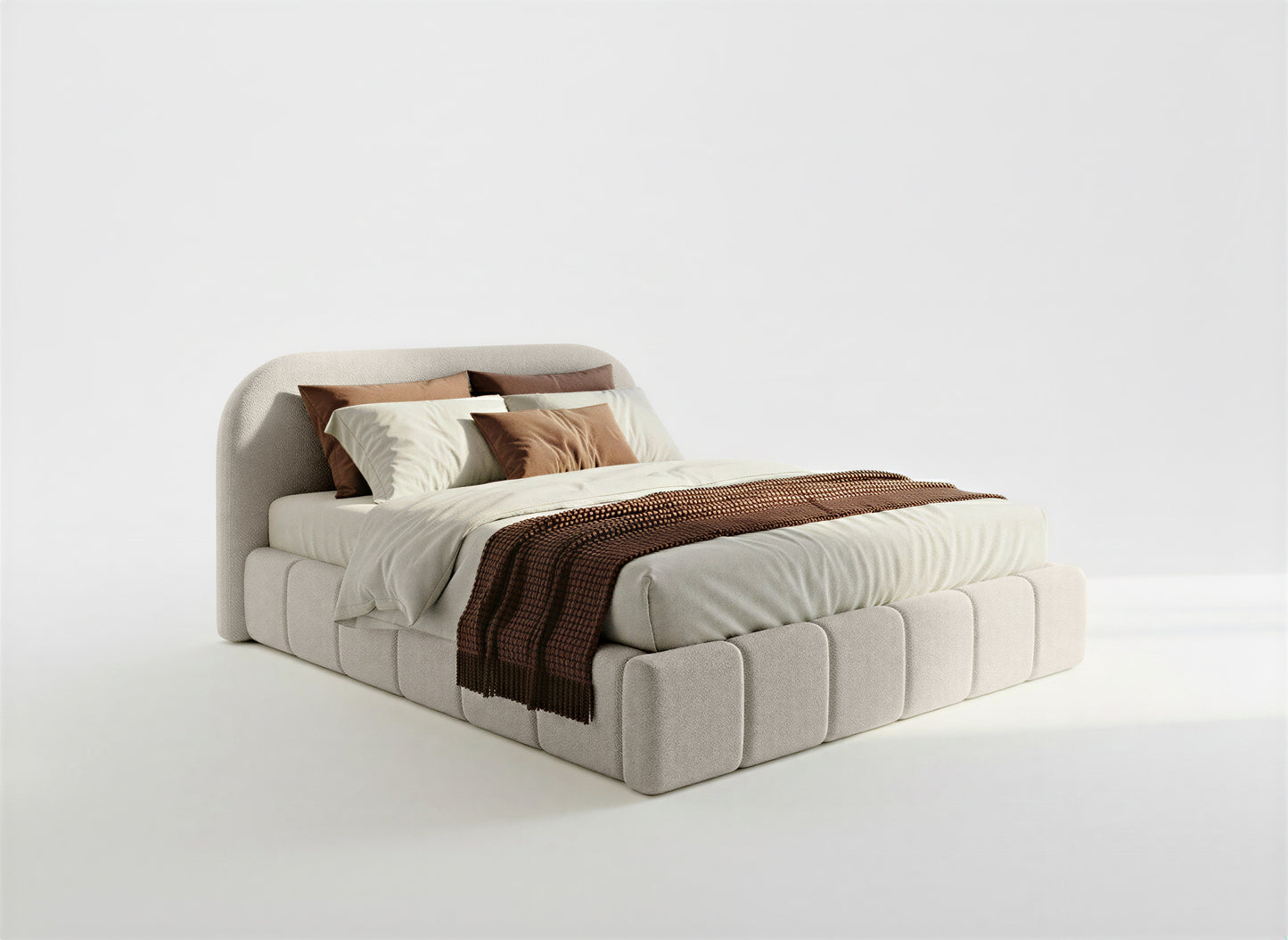 Orlando Slim franciaágy buklészövettel