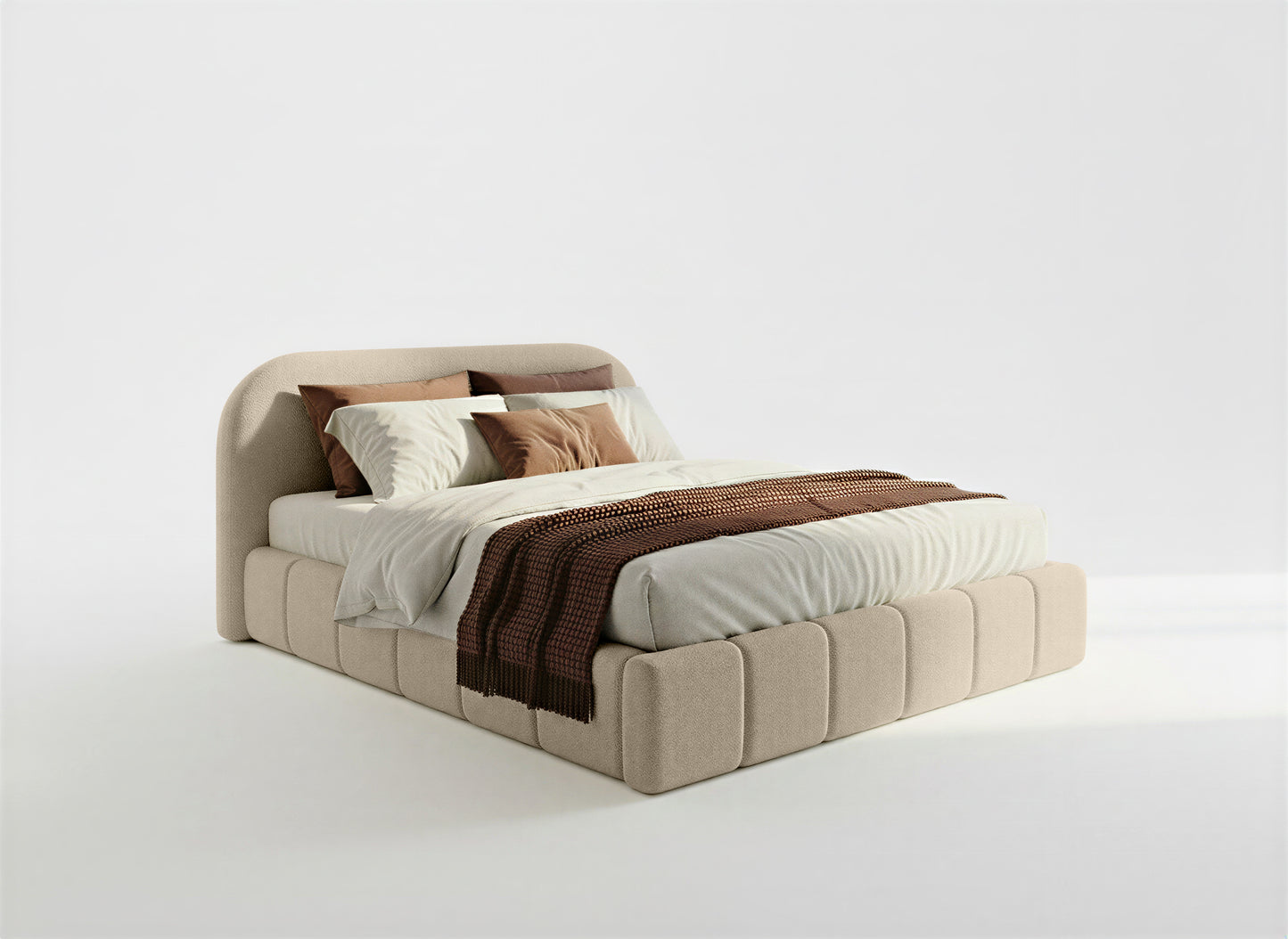 Orlando Slim franciaágy buklészövettel