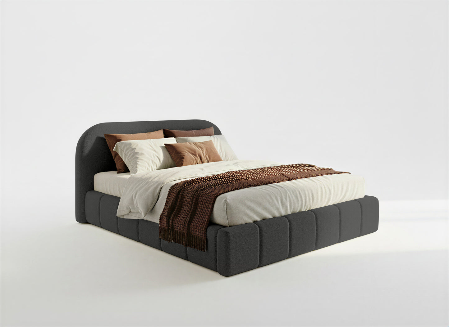 Orlando Slim franciaágy buklészövettel