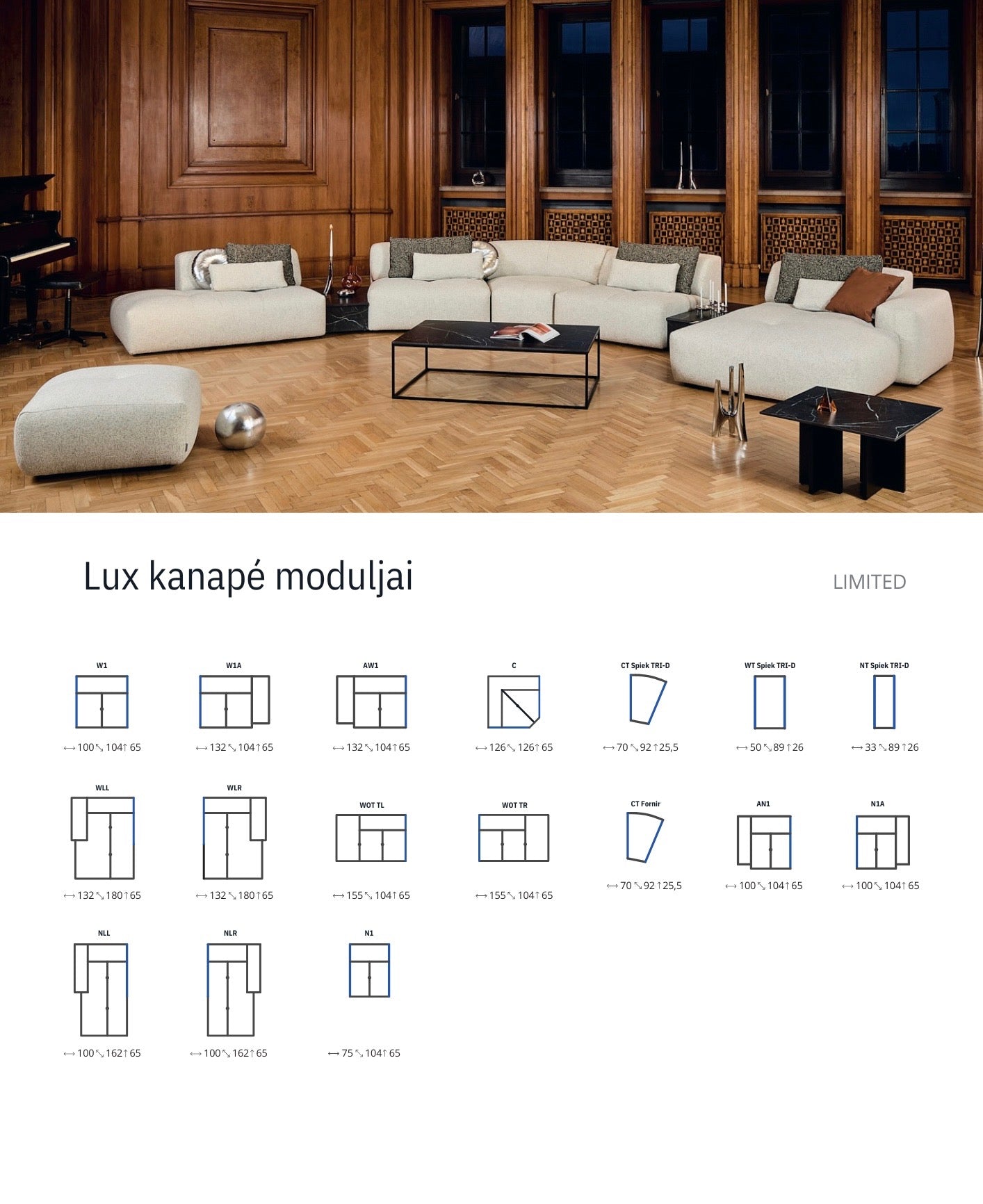 Lux XL moduláris kanapé