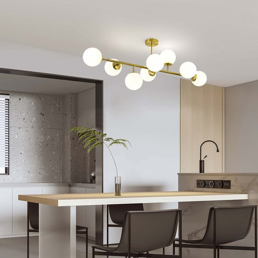 Dorion 8 mennyezeti lámpa – arany/fehér