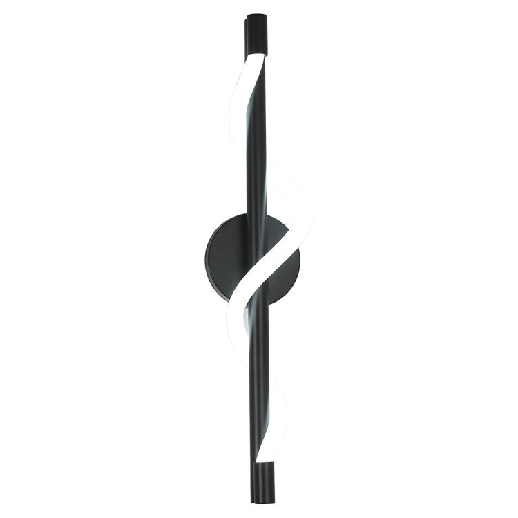 Melia Black LED falilámpa