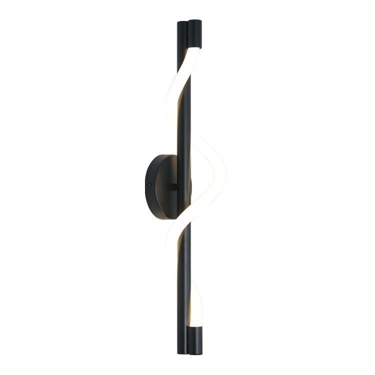 Melia Black LED falilámpa
