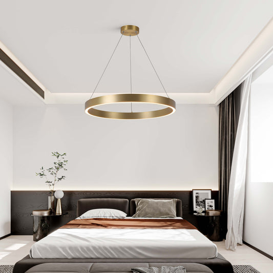 Ring I LED függőlámpa – arany, 60 cm