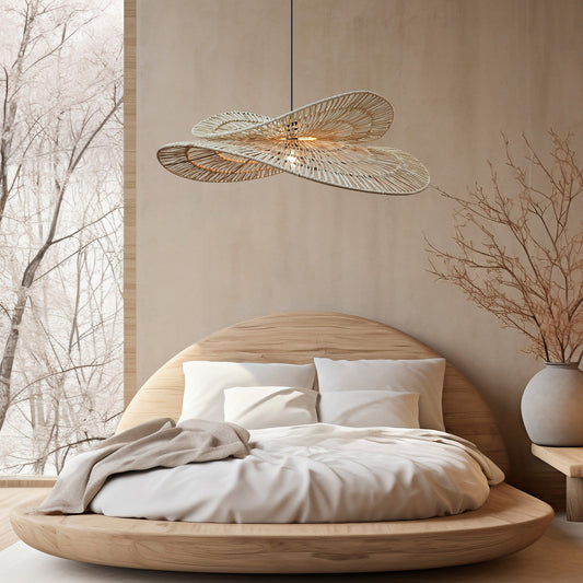 Mori rattan függőlámpa